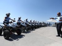 Antalya'daki ünlü sahiller ATV motorlu polislere emanet