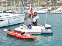 Şişme botla 90 günde İstanbul'dan Alanya'ya geldi