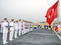 Deniz Harp Okulu öğrencileri TCG Bayraktar ile açık deniz eğitiminde