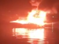 Bodrum'da Aşkın-1 isimli tekne yanarak battı