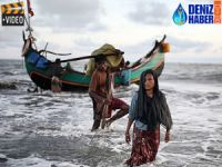 Myanmar zulmünden sandallarla kaçıyorlar