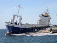 'M/V Allin' isimli gemi yan yattı, suntalar denize döküldü