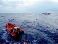 Libya açıklarında 213 kaçak göçmen kurtarıldı