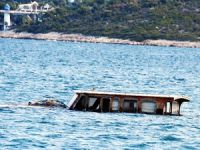 Bodrum'da demirli ahşap yat beşinci kez battı