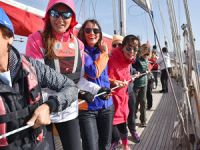 Bodrum'da kadınlara yelken eğitimi verildi