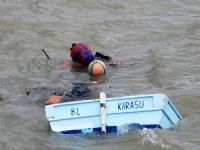 Akçakoca'da şiddetli rüzgar balıkçı kayığını batırdı