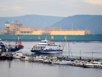 "M/T LNG Abuja II" isimli petrol tankeri Çanakkale Boğazı'ndan geçti