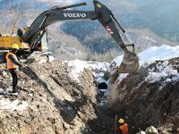 Akçay Barajı'nın 75 metrelik gövdesi tamamlandı