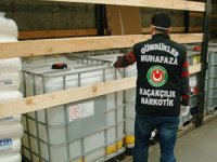 Zonguldak Limanı’nda 2 ton asitanhidrit ele geçirildi