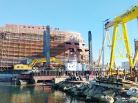 YÜTEK tarafından İstanbul Büyükşehir Belediyesi’ne inşa edilen ikinci gemi denize indirildi