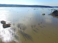 Ergene Nehri taştı, üç köyün ulaşımı durdu