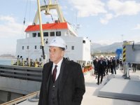 Atakaş Limanı, ilk gemisini yanaştırarak hizmete girdi