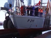 Tunus'un ikinci yerli askeri gemisi suya indirildi