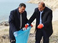 Van Gölü sahilinde temizlik kampanyası başlatıldı