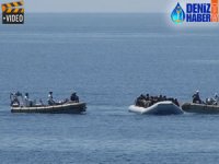 Libya açıklarında 237 kaçak göçmen kurtarıldı