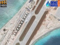 USS Mustin, Mischief Resifi'ndeki yapay adalara yaklaştı