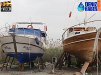 Muğla'da tekneler suyla buluşmaya başladı