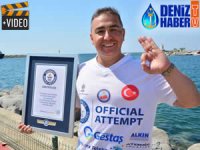 Cem Karabay, 'En Uzun Süre Soğuk Denizde Yaşama' rekorunu ikiye katladı