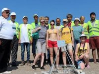 Kemer'de sezonun ilk Caretta yuvası korumaya alındı