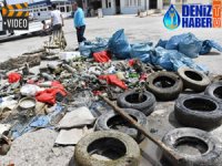 Adana'da denizden çıkan atıkları görenler şaşırdı