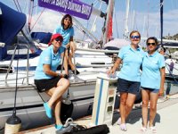 Barış için yelken açan 4 kadın, Alanya'da mola verdi