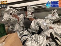 U.N. Ro-Ro Pendik Limanı'nda göçmenler bu halde yakalandı