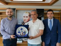 Ahmet Ünver, Ümit Uysal'ı ziyaret etti