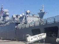 TCG Barbaros, KKTC limanlarına çıkarma yaptı