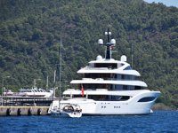 Mega yat "Faith" Marmaris Limanı'na demirledi