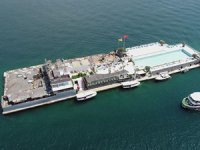 Galatasaray Adası'nın son hali havadan görüntülendi