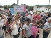 Edirne'de vatandaşlar Saros Körfezi'ne yapılacak FSRU iskelesine tepki gösterdi