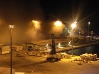 Bandırma Çelebi Limanı'nda yangın çıktı