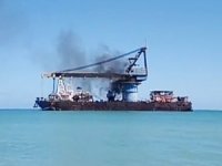 TITAN II'de Ciudad del Carmen açıklarında yangın çıktı