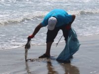 Hatay'da deniz ve sahillerden 645 ton atık toplandı