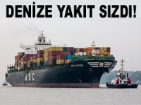 MSC KATYAYNI, Yılport iskelesine çarptı, yakıt tankından denize fueloil döküldü!