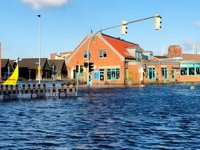 Almanya’daki Wismar Limanı, sular altında kaldı