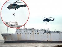 Mersin'de karaya oturan ‘WARDEH’ isimli kargo gemisindeki iki kişi kurtarıldı