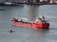 Libya'da kaçırılan ‘ELHİBLU 1’ isimli tanker, Wharf Limanı’na yanaştı