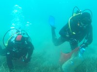 Dalgıçlar, Bodrum'da deniz dibi temizliği yaptı