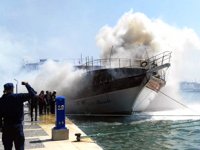 Çeşme’de gezi teknesinde yangın çıktı