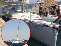 ‘Deepar Blue’ isimli yelkenli tekne, karaya oturdu