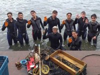 Denizcilik Kulübü öğrencileri, deniz kirliliğine dikkat çektiler