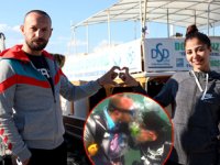 Fethiye’de su altında mutluluğa ‘Evet’ dediler