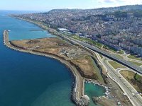 Trabzon’un son plajı da duble yol için doldurulacak