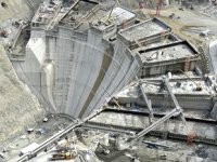 Yusufeli Barajı'nda gövde yüksekliği 100 metreye ulaştı