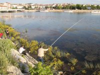 Beyşehir Gölü kıyıları olta avcılarının meskeni oldu