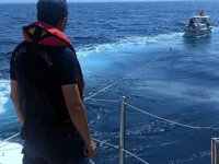 Bodrum’da tekneleri arızalanan 4 kişiyi Sahil Güvenlik kurtardı