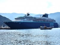 ‘Horizon’ isimli kruvaziyer gemisi Marmaris Limanı’na yanaştı