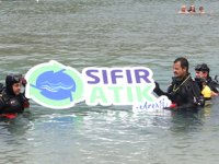 Fethiye'de deniz dibi temizliği yapıldı