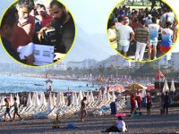 Konyaaltı Sahili'nde ‘Mavi Bayrak’ gerilimi yaşandı